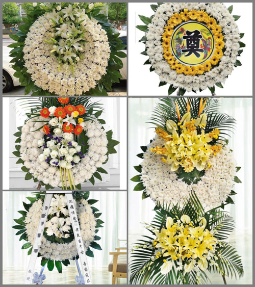 山东青岛平度市古岘镇山上村花圈速递